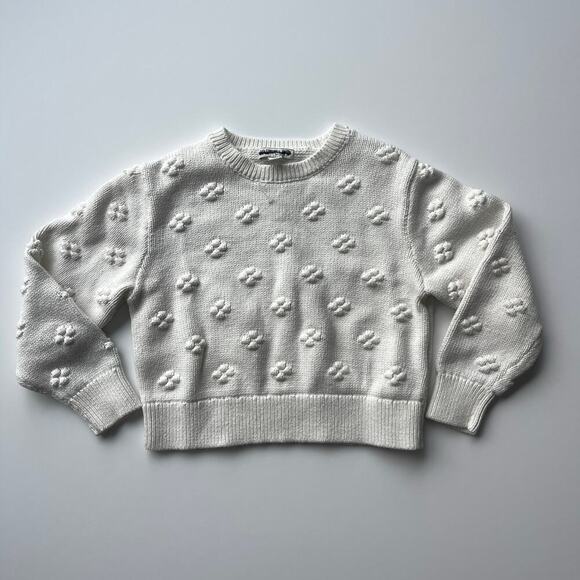 J.Crew Crewcuts Bobble Sweater for Girls in Ivory Size Small NWOT - Picture 2 of 5